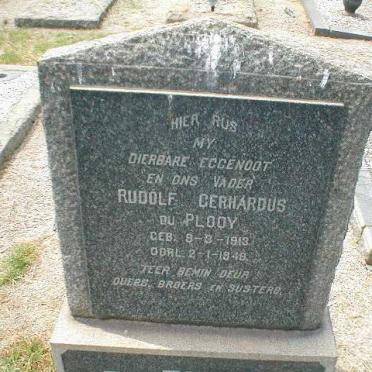 PLOOY Rudolf Gerhardus, du 1913-1948