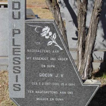 PLESSIS Gideon J.V., du 1917-1994 &amp; Anna Catharina 1928-