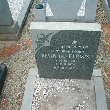 PLESSIS Henry, du 1889-1979