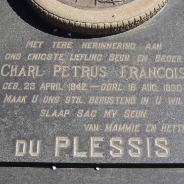 PLESSIS Charl Petrus Francois, du 1942-1960