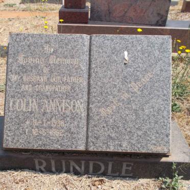 RUNDLE Colin Annison 1930-1992