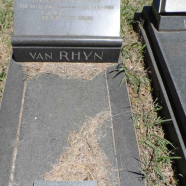 RHYN Sarel Petrus, van &amp; Engela Francena 1901-1960