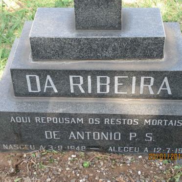 RIBEIRA de Antonio P.S., da 1948-1966