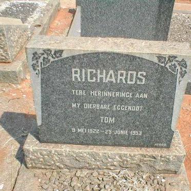RICHARDS Tom 1922-1953