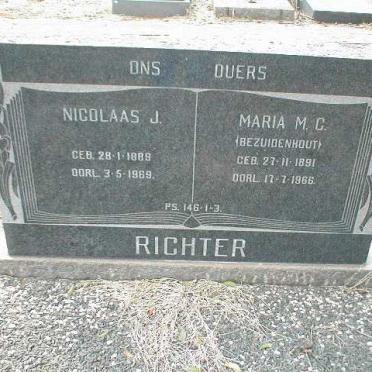 RICHTER Nicolaas J. 1889-1969 &amp; Maria M.C. BEZUIDENHOUT 1891-1966