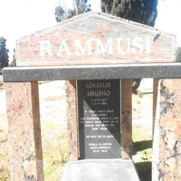 RAMMUSI Ignatius Sibusiso 1971-1997