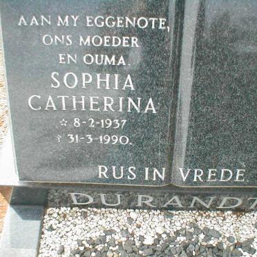 RANDT Sophia Catherina, du 1937-1990