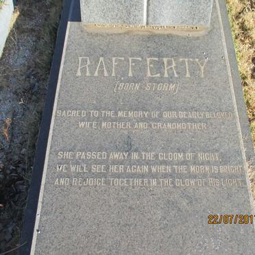 RAFFERTY Anna Dorothea nee STORM 1908-1971