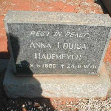 RADEMEYER Anna Louisa 1886-1970