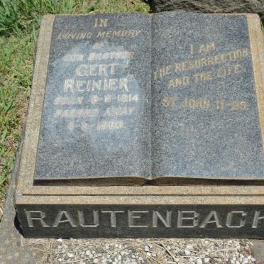 RAUTENBACH Gert Reinier 1914-1960