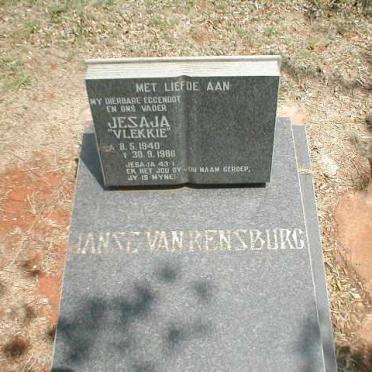 RENSBURG Jesaja, Janse van 1940-1986