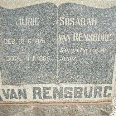 RENSBURG Jurie, van 1875-1955 &amp; Susarah