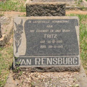 RENSBURG Fritz, van 1880-1961