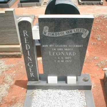 REDINGER Leonard 1925-1972