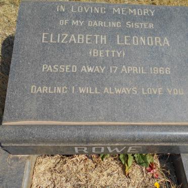 ROWE Elizabeth Leonora -1966