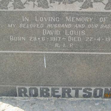 ROBERTSON David Louis 1917-1952