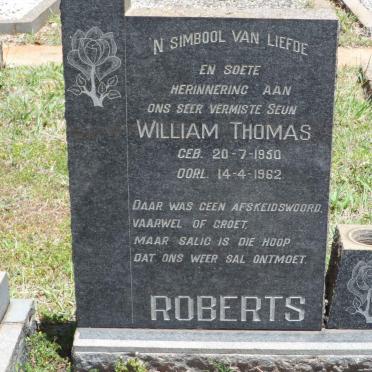 ROBERTS William Thomas 1950-1962