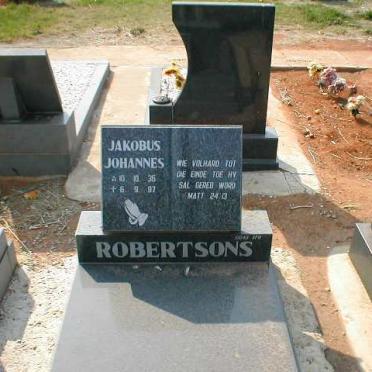 ROBERTSONS Jakobus Johannes 1936-1997