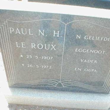 ROUX Paul N.H., le 1907-1972