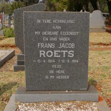 ROETS Frans Jacob 1964-1994