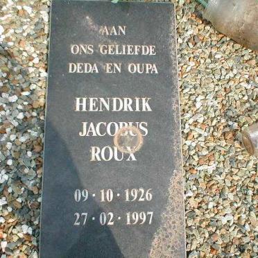 ROUX Hendrik Jacobus 1926-1997