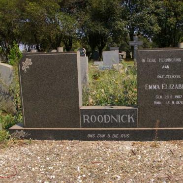 ROODNICK Emma Elizabeth 1907-1976
