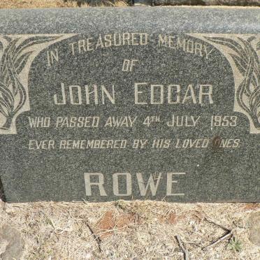 ROWE John Edgar -1953