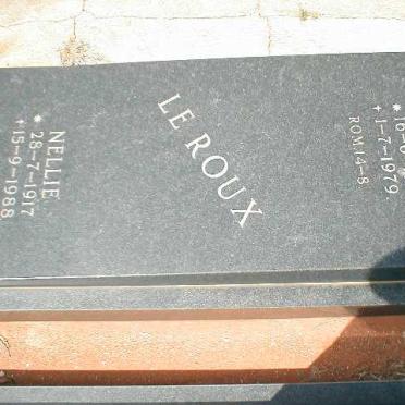 ROUX Manie, le 1912-1979 &amp; Nellie 1917-1988