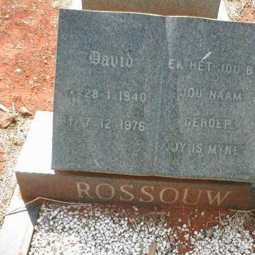 ROSSOUW David 1940-1976