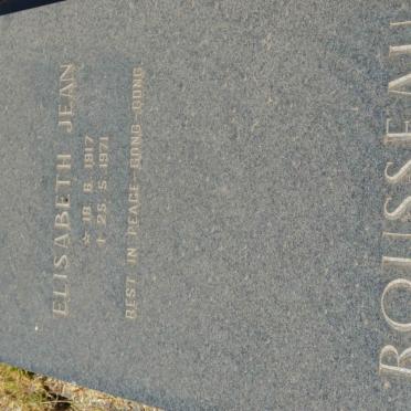 ROUSSEAU Elisabeth Jean 1917-1971