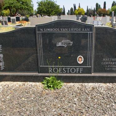 ROESTOFF Mattheüs Gerhardus 1986-1989