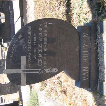 ROOYEN Gerhardus Jacobus, van 1913-1967