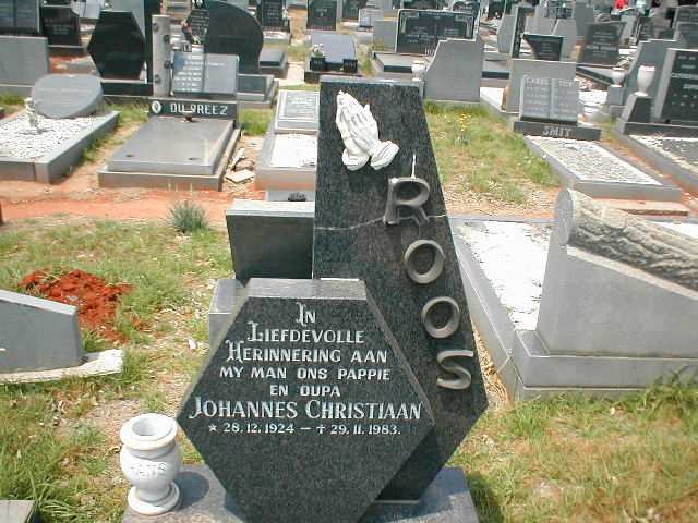 ROOS Johannes Christiaan 1924-1983