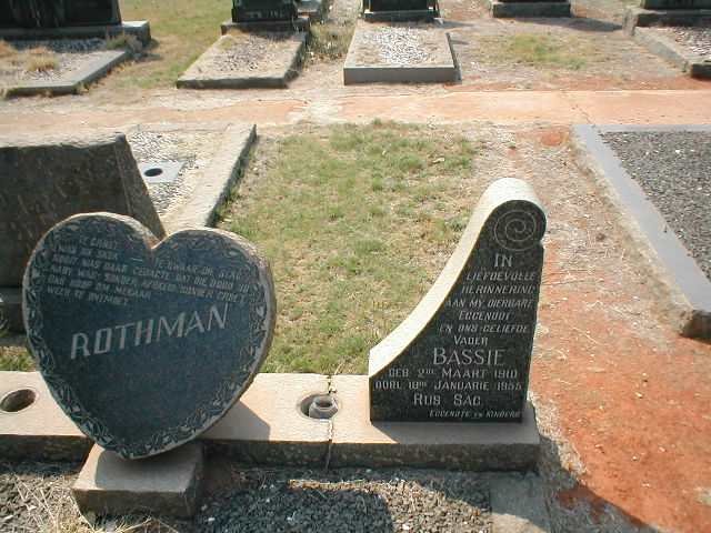 ROTHMAN Bassie 1910-1955