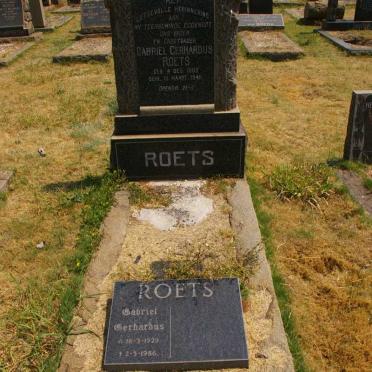 ROETS Gabriël Gerhardus 1882-1949 :: ROETS Gabriel Gerhardus 1929-1986