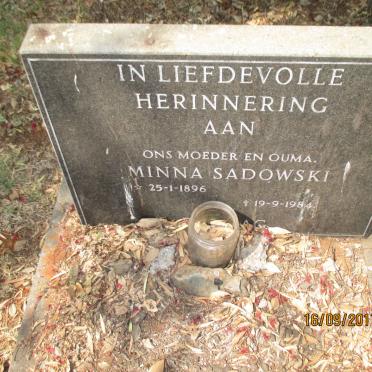 SADOWSKI Minna 1896-1984