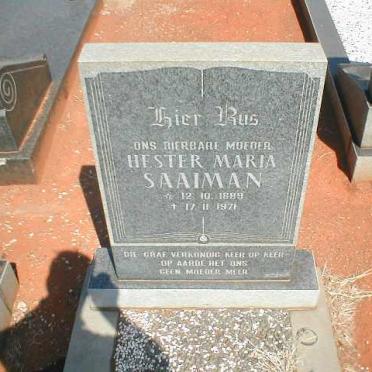 SAAIMAN Hester Maria 1889-1971