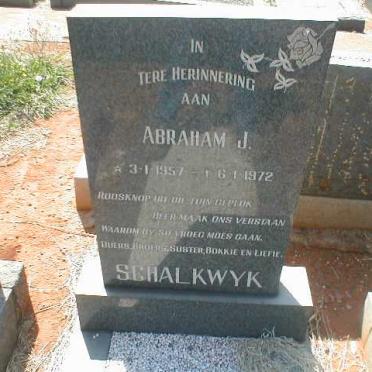 SCHALKWYK Abraham J. 1957-1972