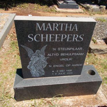 SCHEEPERS Martha 1926-2005
