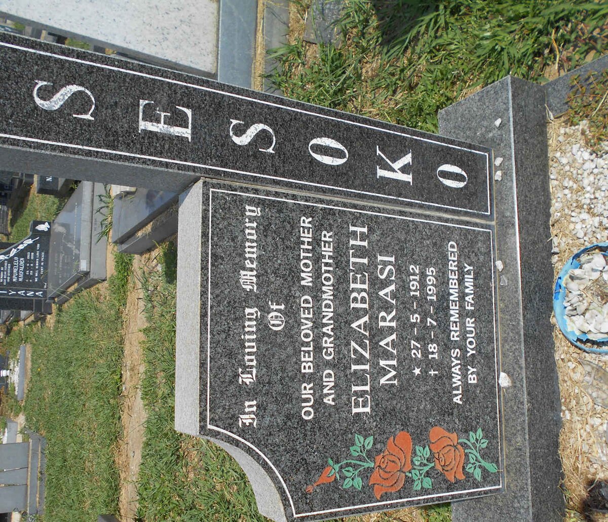 SESOKO Elizabeth Marasi 1912-1995