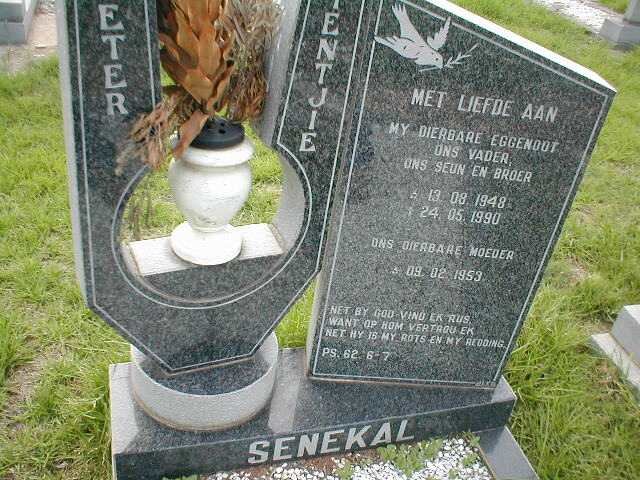 SENEKAL ?eter ?entjie 1948-1990