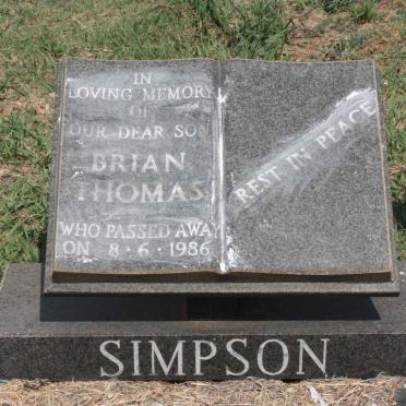 SIMPSON Brian Thomas -1986