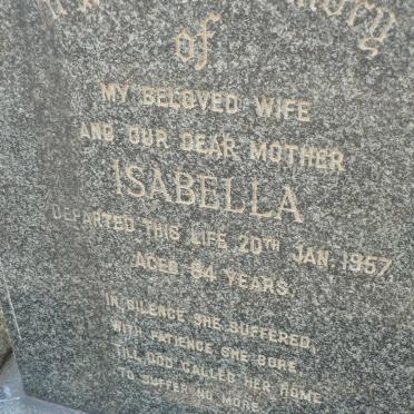 SINCLAIR John -1972 &amp; Isabella -1957