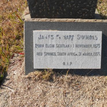 SIMMONS James Edward 1875-1955