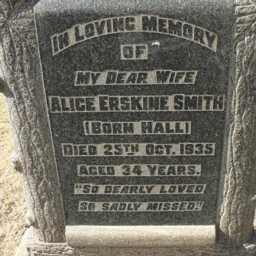 SMITH Alice Erskine nee HALL -1935