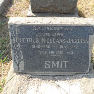 SMIT Petrus Nicolaas Jacobus 1886-1952
