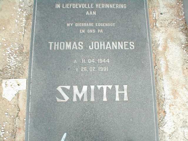 SMITH Thomas Johannes 1944-1991