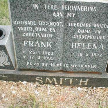 SMITH Frank 1923-1993 and Helena 1927-