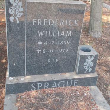 SPRAGUE Frederick William 1899-1979