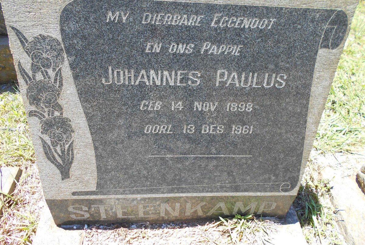 STEENKAMP Johannes Paulus 1898-1961